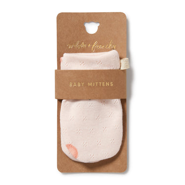 Wilson & Frenchy - Peaches Organic Pointelle Mittens